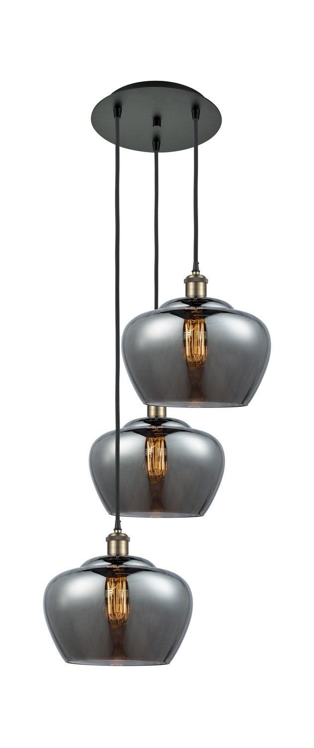 Innovations - 113B-3P-BAB-G93-L - LED Pendant - Ballston - Black Antique Brass