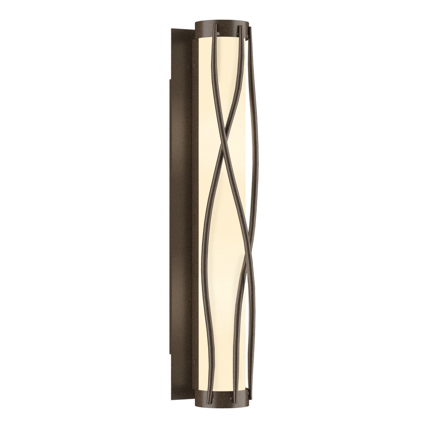 Hubbardton Forge - 205401-SKT-05-GG0347 - Four Light Wall Sconce - Twine - Bronze