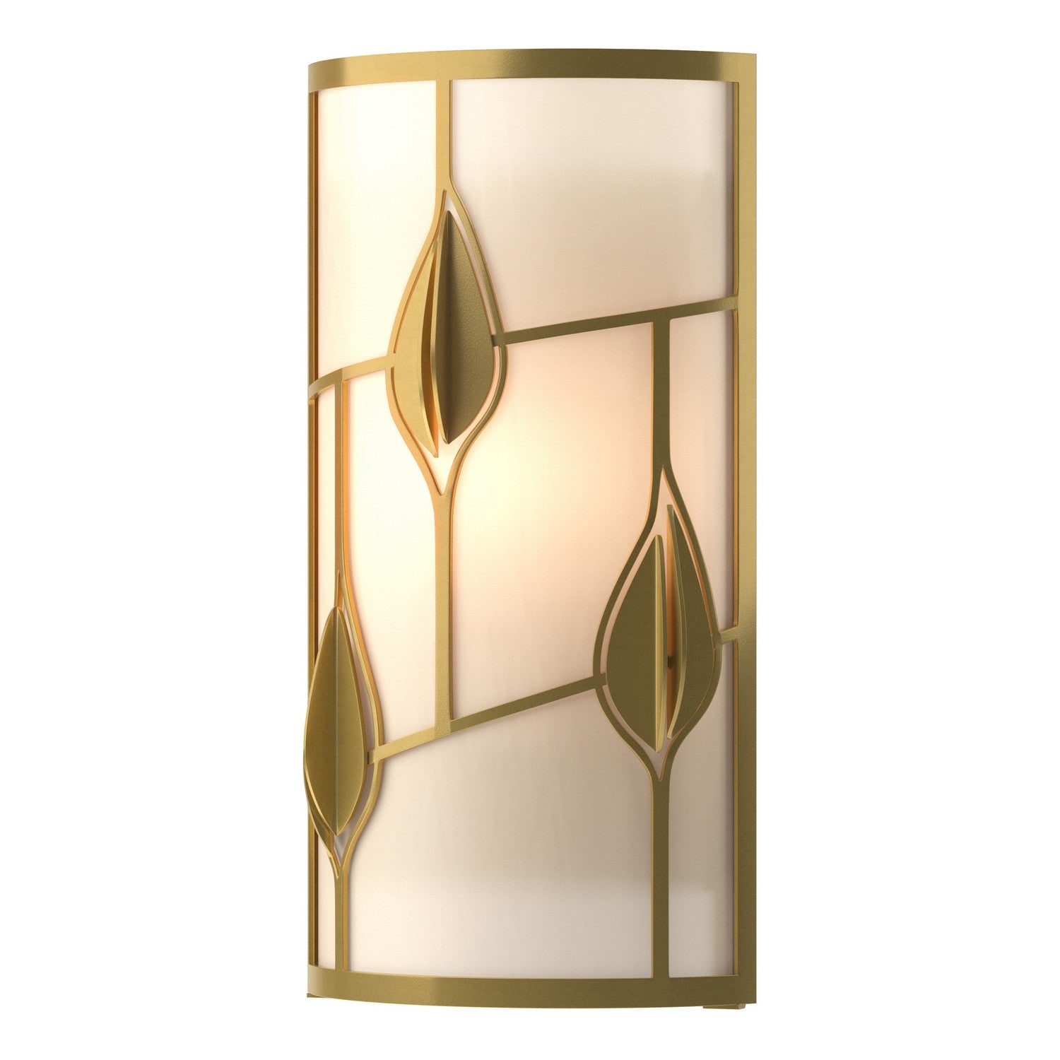 Hubbardton Forge - 205420-SKT-86-BB0420 - One Light Wall Sconce - Alison's Leaves - Modern Brass