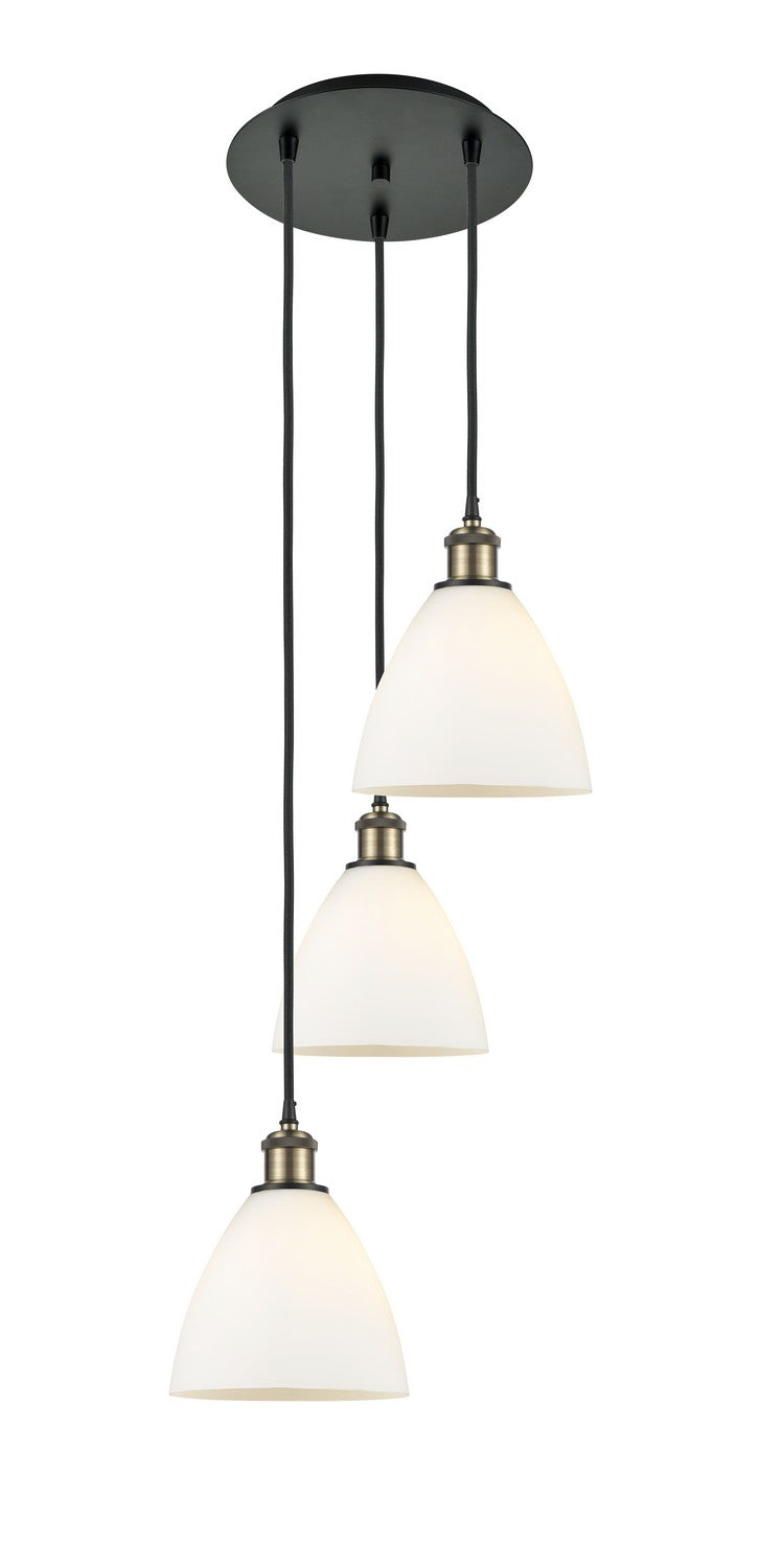 Innovations - 113B-3P-BAB-GBD-751 - LED Pendant - Ballston - Black Antique Brass