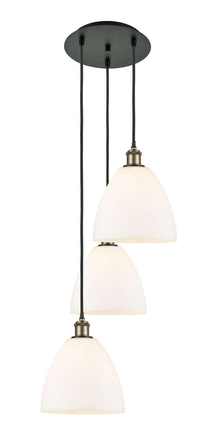 Innovations - 113B-3P-BAB-GBD-91 - LED Pendant - Ballston - Black Antique Brass