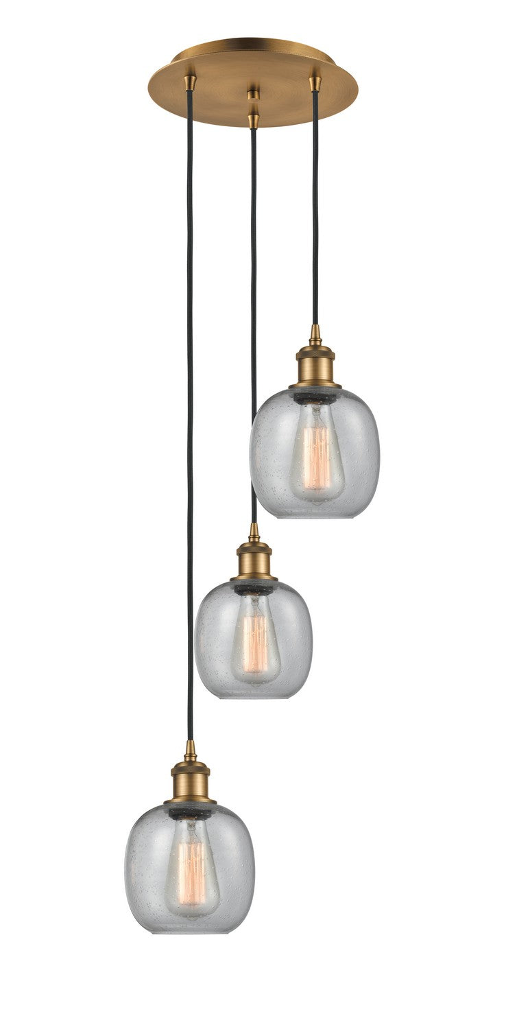 Innovations - 113B-3P-BB-G104 - LED Pendant - Ballston - Brushed Brass