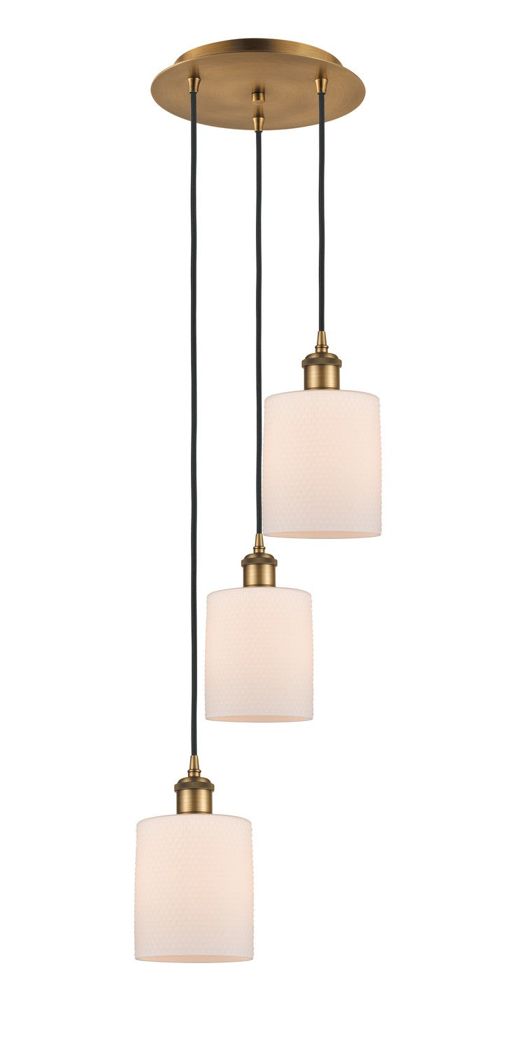 Innovations - 113B-3P-BB-G111 - LED Pendant - Ballston - Brushed Brass