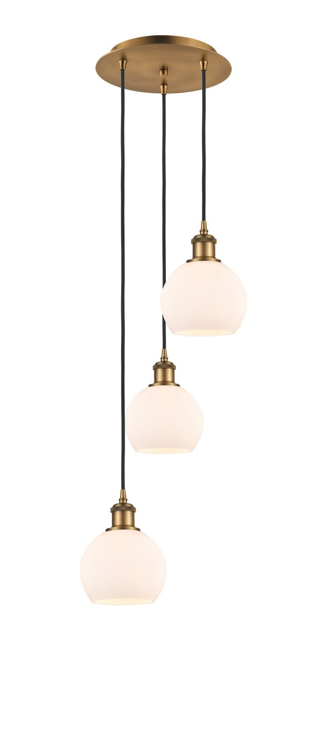 Innovations - 113B-3P-BB-G121-6 - LED Pendant - Ballston - Brushed Brass