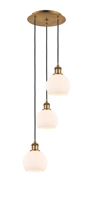 Innovations - 113B-3P-BB-G121-6 - LED Pendant - Ballston - Brushed Brass