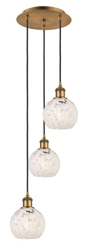 Innovations - 113B-3P-BB-G1216-6WM - LED Pendant - Ballston - Brushed Brass