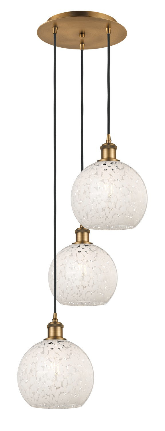 Innovations - 113B-3P-BB-G1216-8WM - LED Pendant - Ballston - Brushed Brass