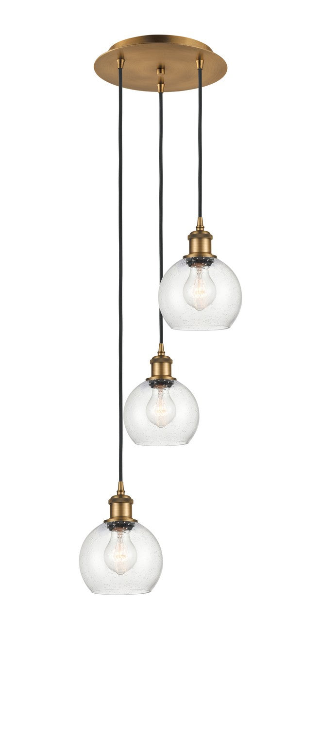 Innovations - 113B-3P-BB-G124-6 - LED Pendant - Ballston - Brushed Brass