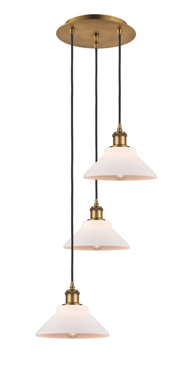 Innovations - 113B-3P-BB-G131 - LED Pendant - Ballston - Brushed Brass