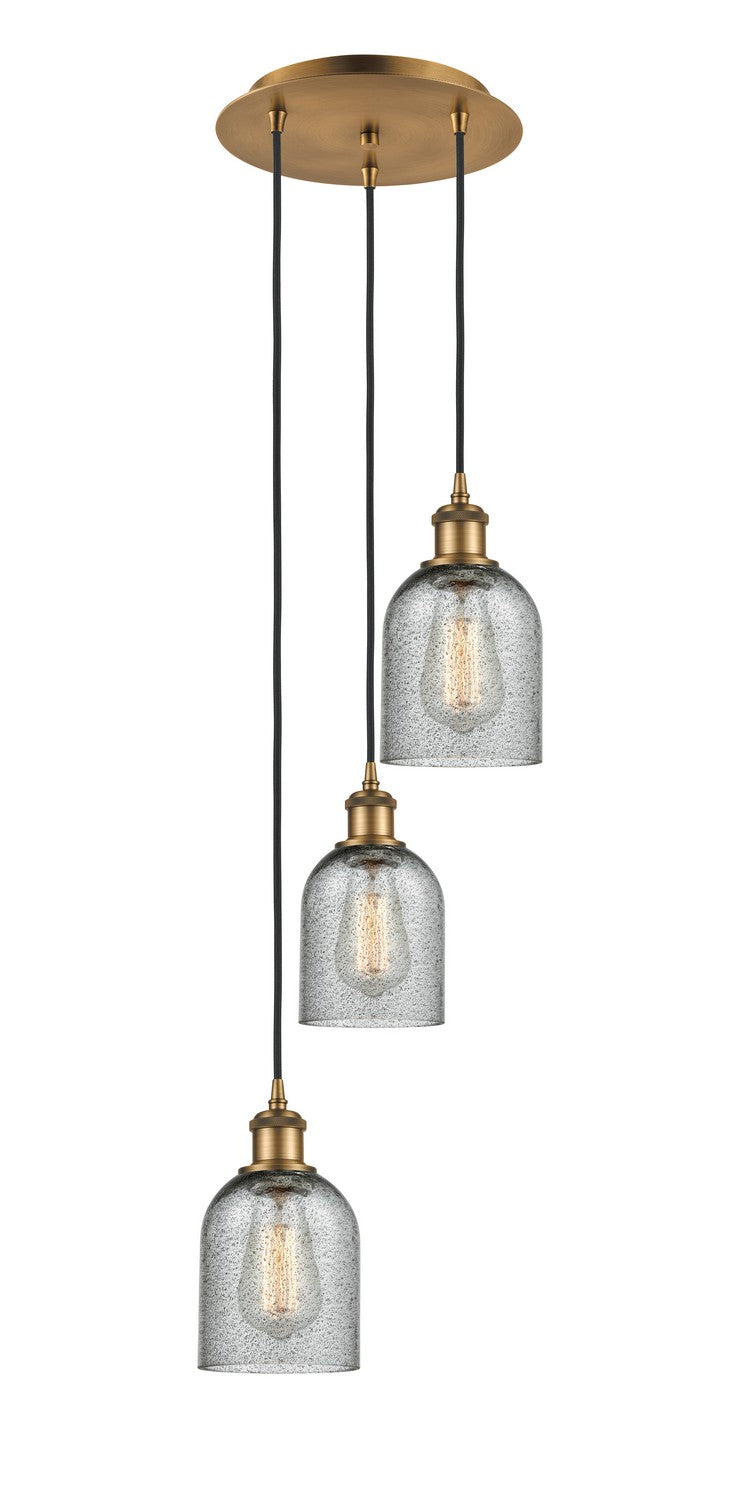 Innovations - 113B-3P-BB-G257 - LED Pendant - Ballston - Brushed Brass