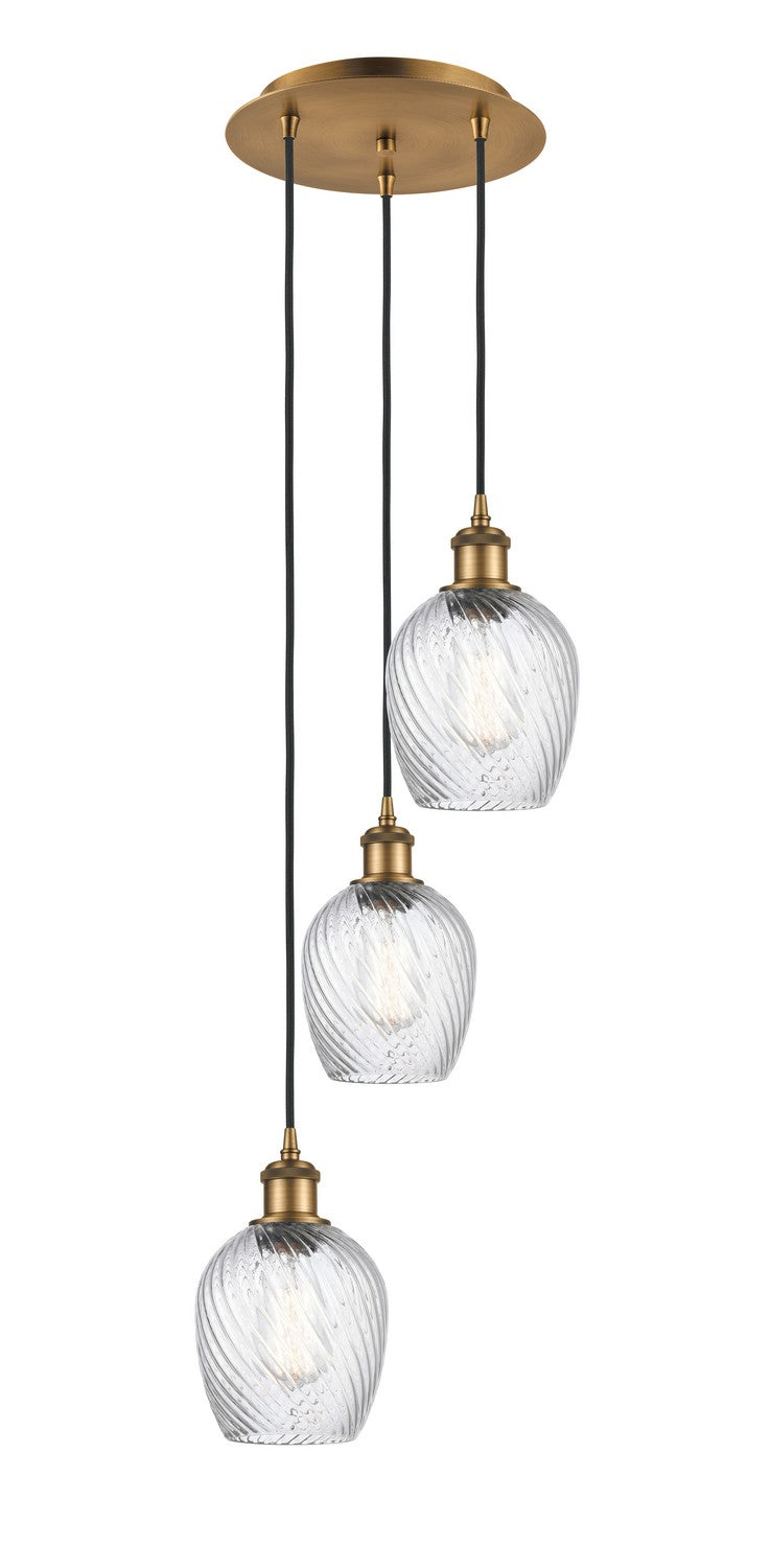 Innovations - 113B-3P-BB-G292 - LED Pendant - Ballston - Brushed Brass