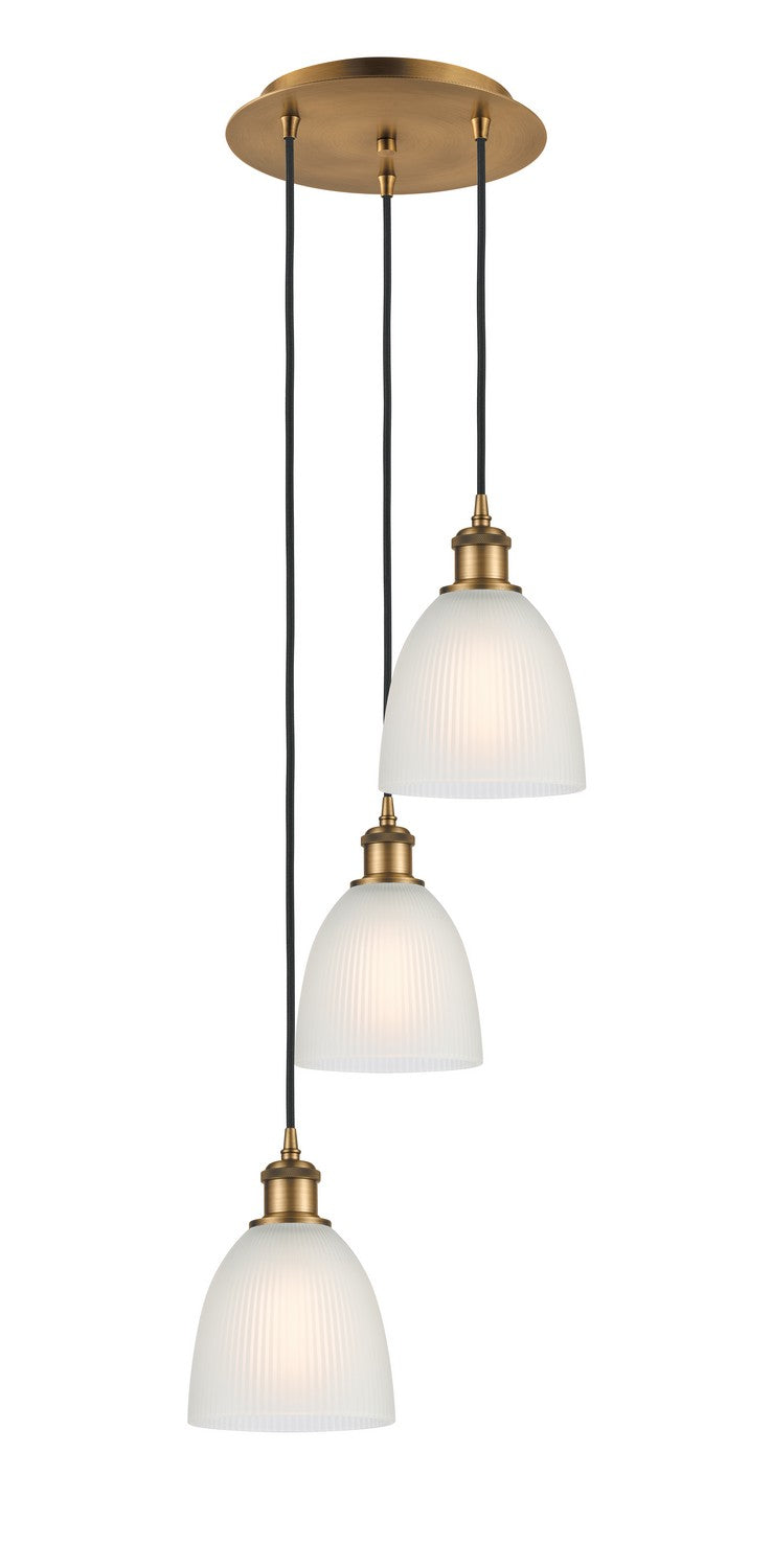 Innovations - 113B-3P-BB-G381 - LED Pendant - Ballston - Brushed Brass