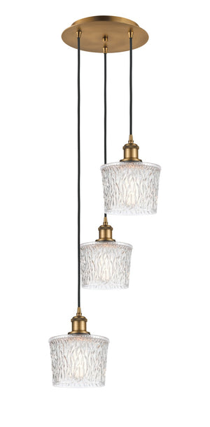 Innovations - 113B-3P-BB-G402 - LED Pendant - Ballston - Brushed Brass