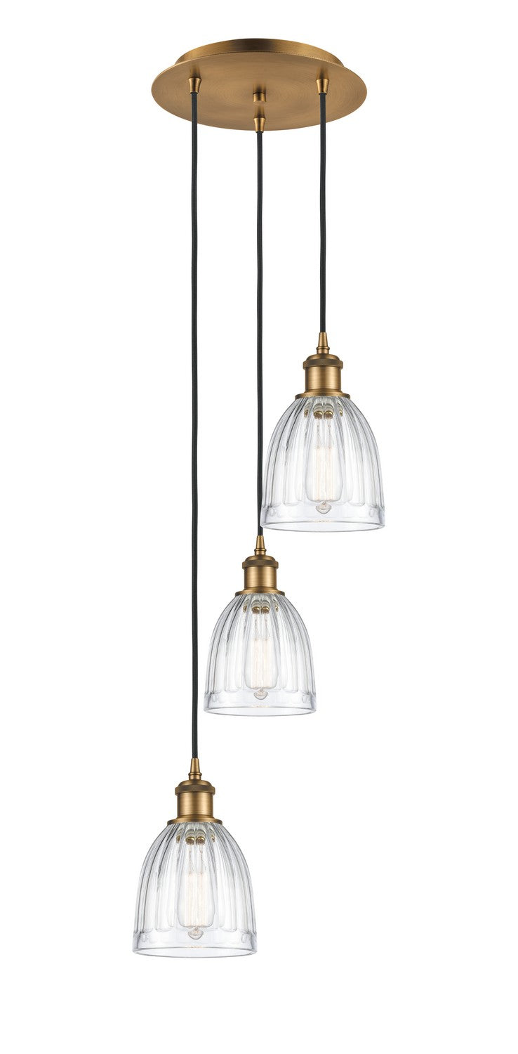 Innovations - 113B-3P-BB-G442 - LED Pendant - Ballston - Brushed Brass