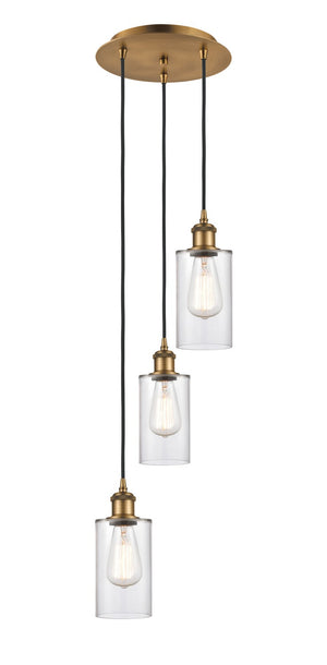 Innovations - 113B-3P-BB-G802 - LED Pendant - Ballston - Brushed Brass