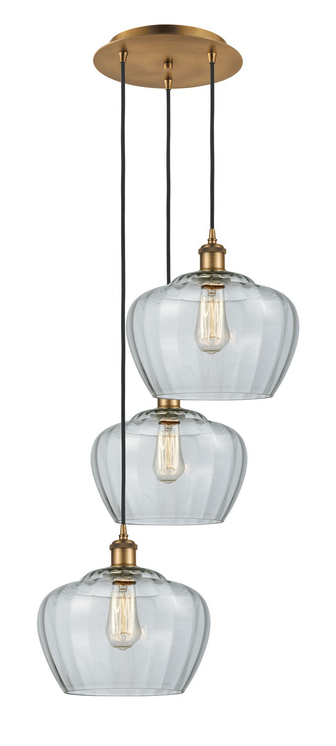 Innovations - 113B-3P-BB-G92-L - LED Pendant - Ballston - Brushed Brass