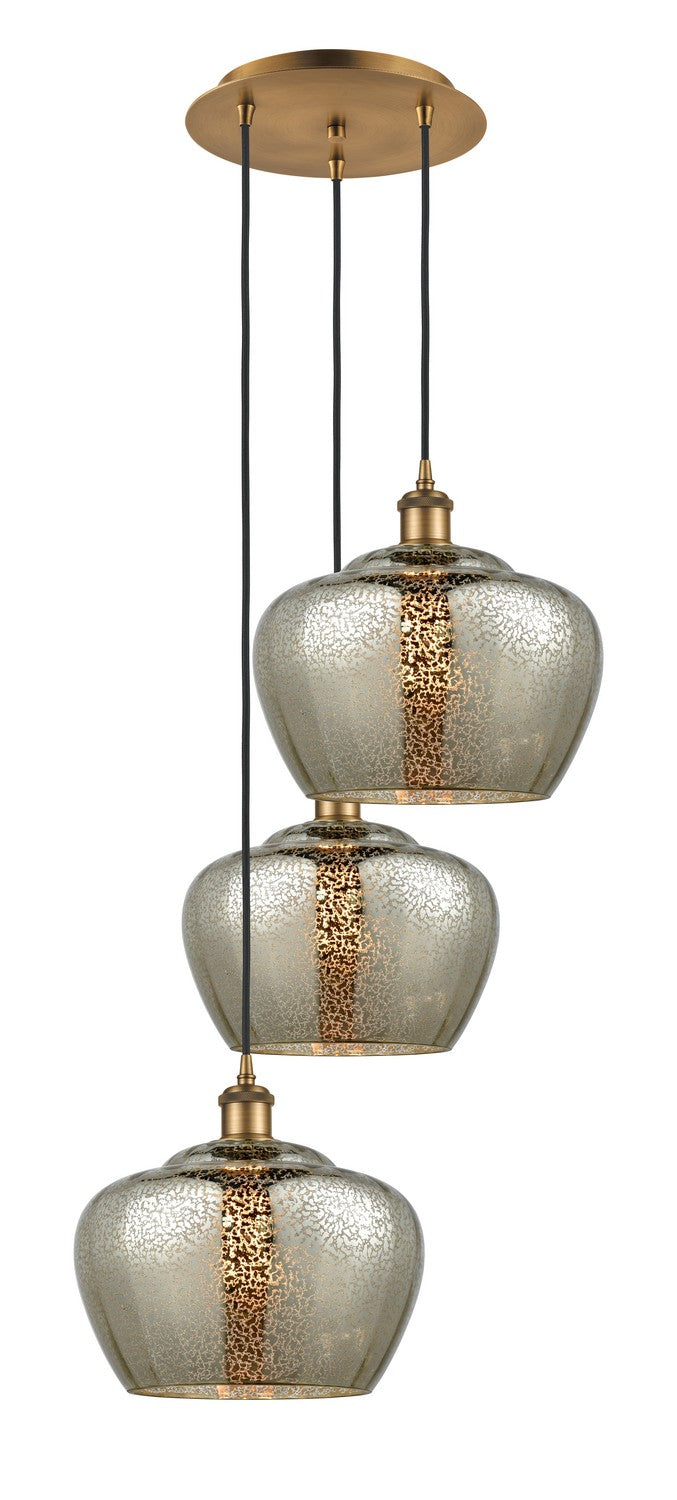 Innovations - 113B-3P-BB-G96-L - LED Pendant - Ballston - Brushed Brass