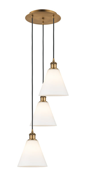 Innovations - 113B-3P-BB-GBC-81 - LED Pendant - Ballston - Brushed Brass