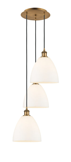 Innovations - 113B-3P-BB-GBD-91 - LED Pendant - Ballston - Brushed Brass