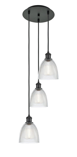 Innovations - 113B-3P-BK-G382 - LED Pendant - Ballston - Matte Black