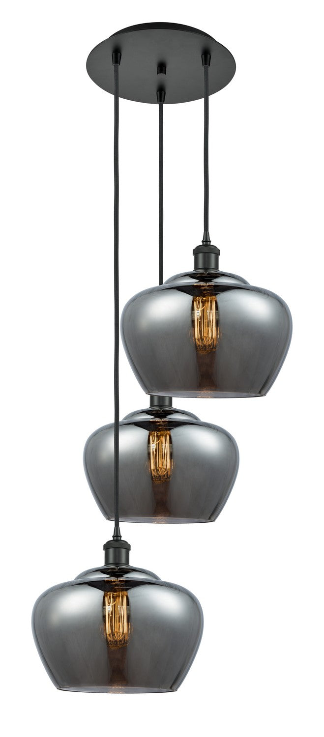 Innovations - 113B-3P-BK-G93-L - LED Pendant - Ballston - Matte Black