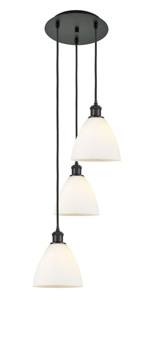 Innovations - 113B-3P-BK-GBD-751 - LED Pendant - Ballston - Matte Black