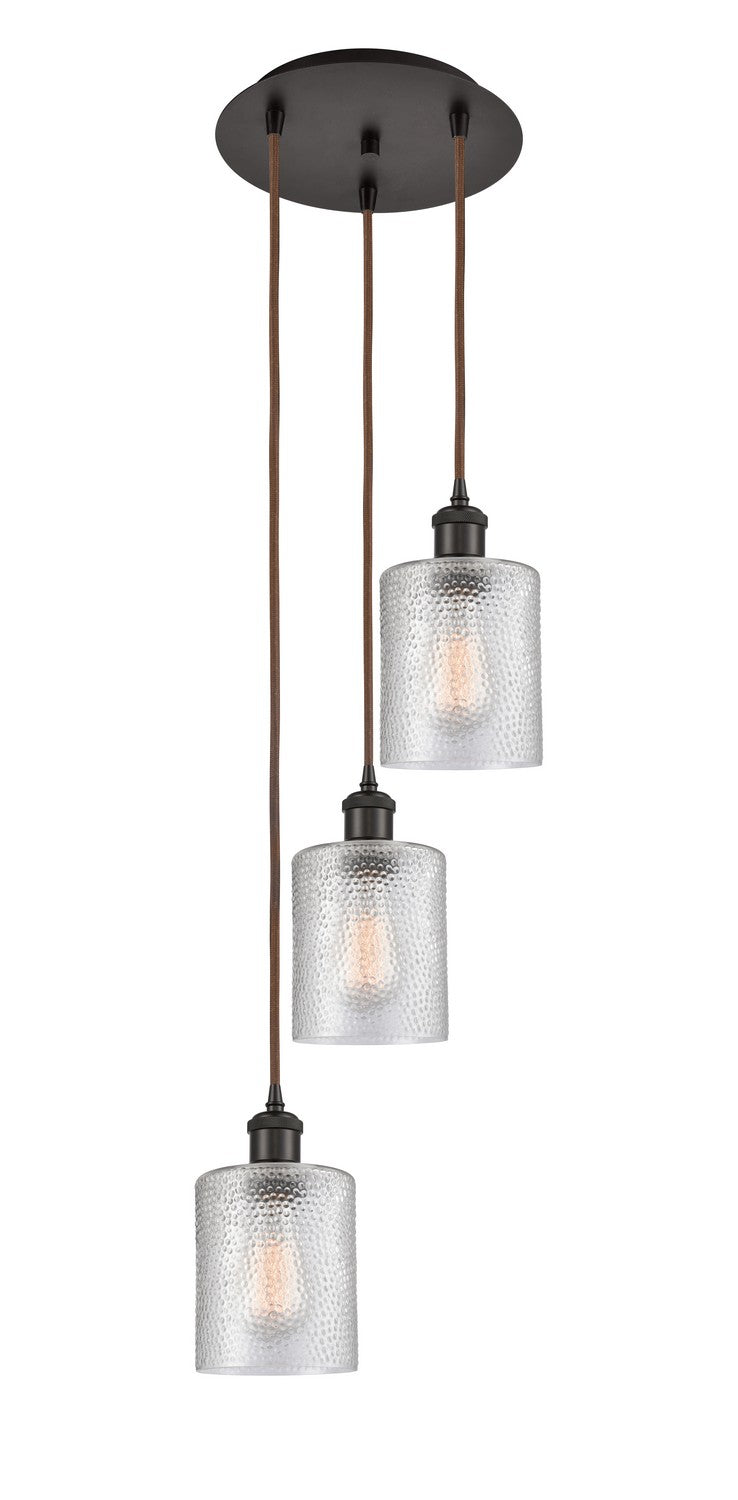 Innovations - 113B-3P-OB-G112 - LED Pendant - Ballston - Oil Rubbed Bronze