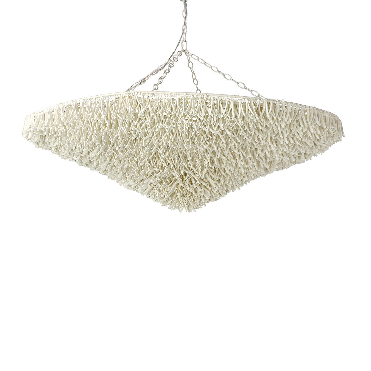 Palecek - 2208-79 - Three Light Chandelier - Cadiz - Off-White