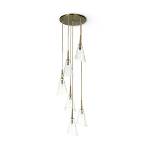 Palecek - 2218-79 - Six Light Chandelier - Veraldi - Brass