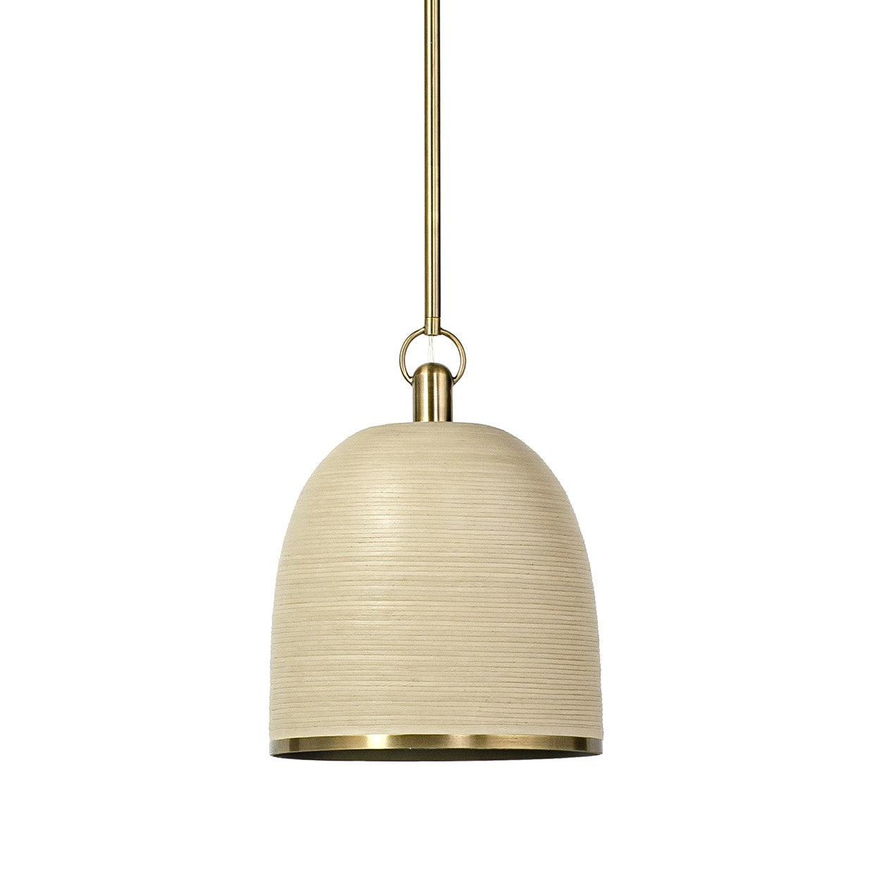 Palecek - 2280-79 - Pendant - Rivoli Leather - Antique Brass