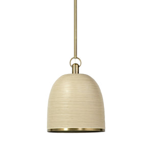 Palecek - 2280-79 - Pendant - Rivoli Leather - Antique Brass