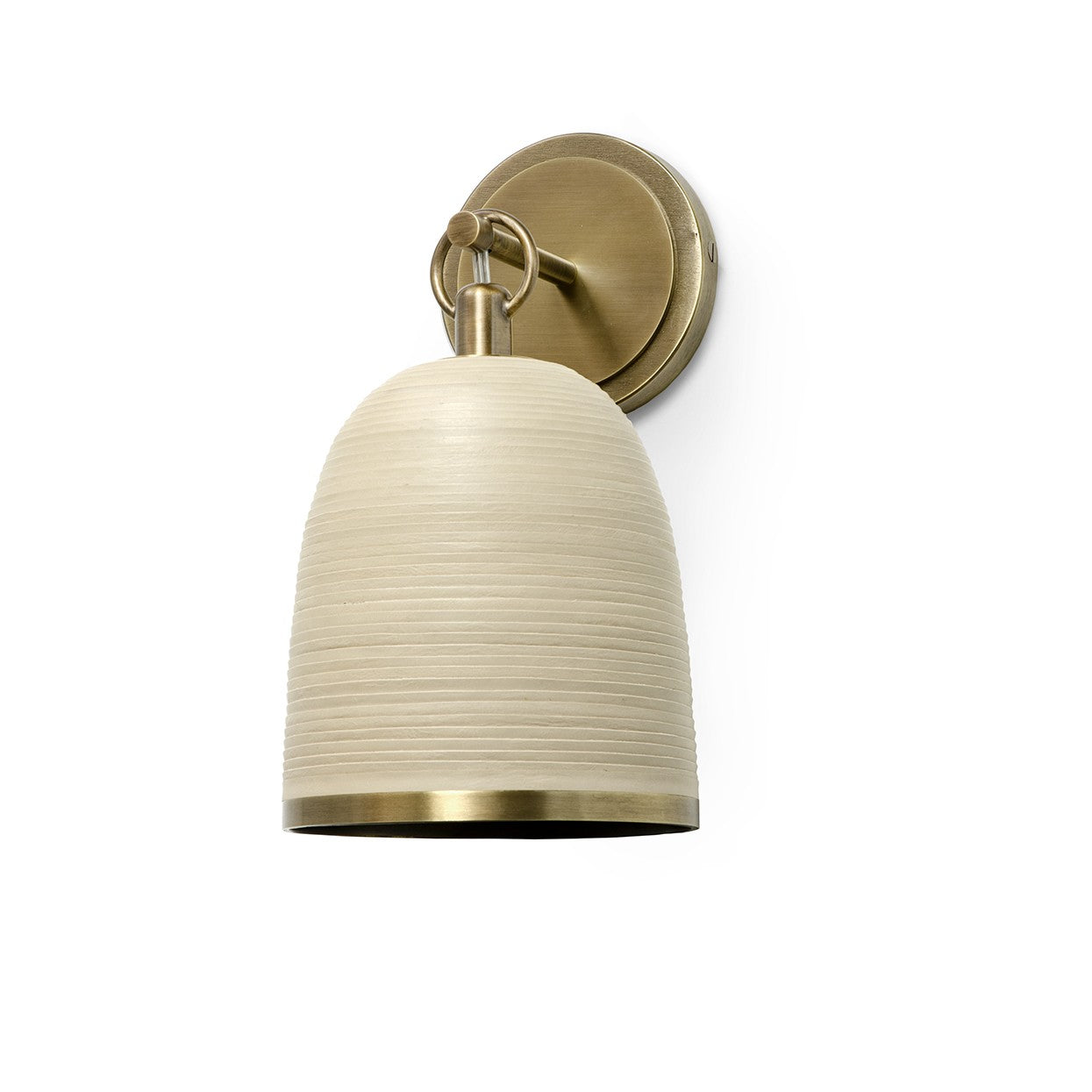 Palecek - 2281-79 - Wall Sconce - Rivoli Leather - Antique Brass