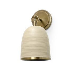 Palecek - 2281-79 - Wall Sconce - Rivoli Leather - Antique Brass