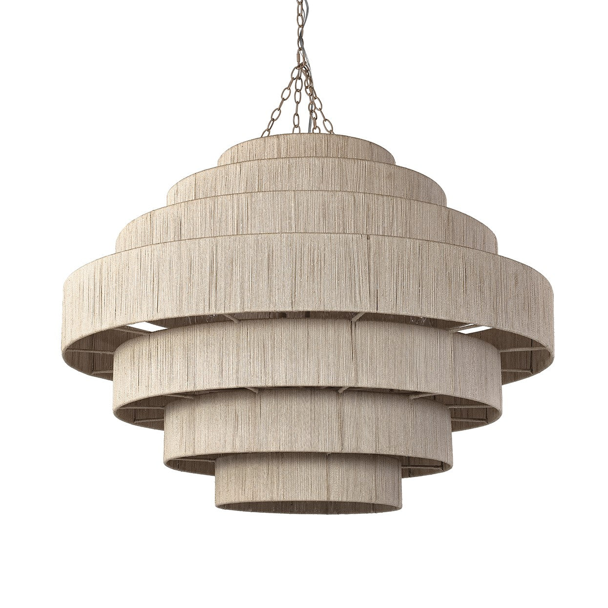 Palecek - 2283-79 - Ten Light Chandelier - Everly - Taupe