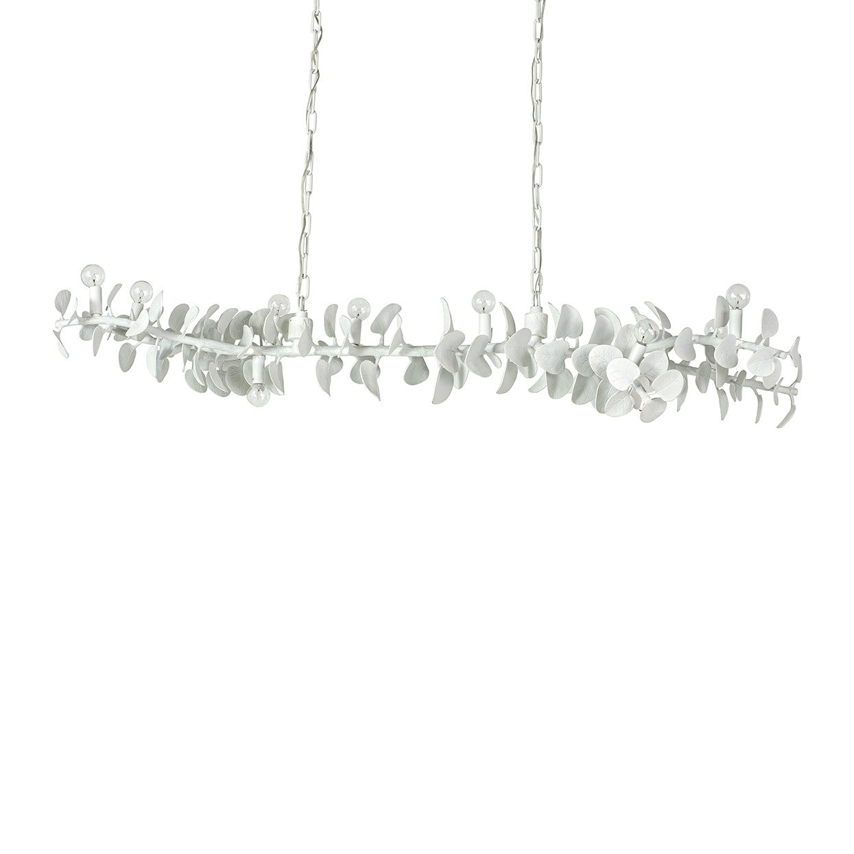 Palecek - 2350-79 - Ten Light Chandelier - Eucalyptus - White