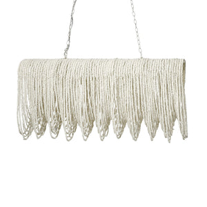 Palecek - 2387-79 - Four Light Chandelier - Brooke - Off-White