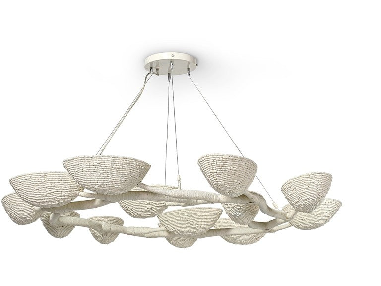 Palecek - 2570-79 - Chandelier - Delilah - Matte Cream