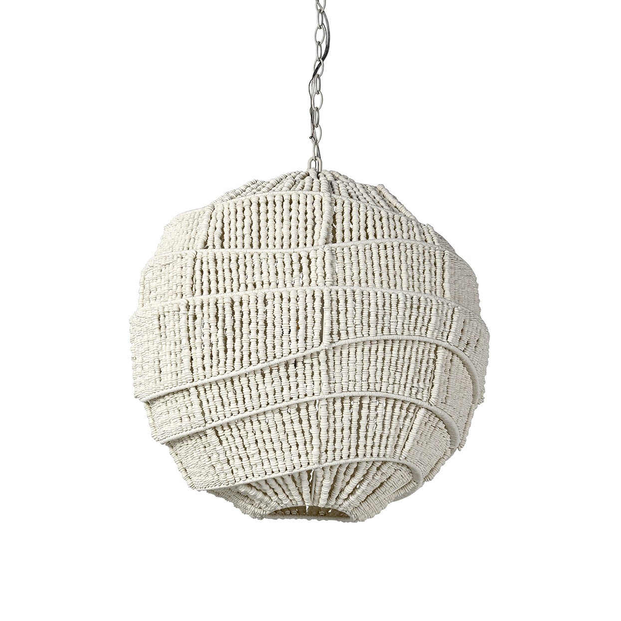 Palecek - 2686-79 - Three Light Pendant - Elodie - Off-White