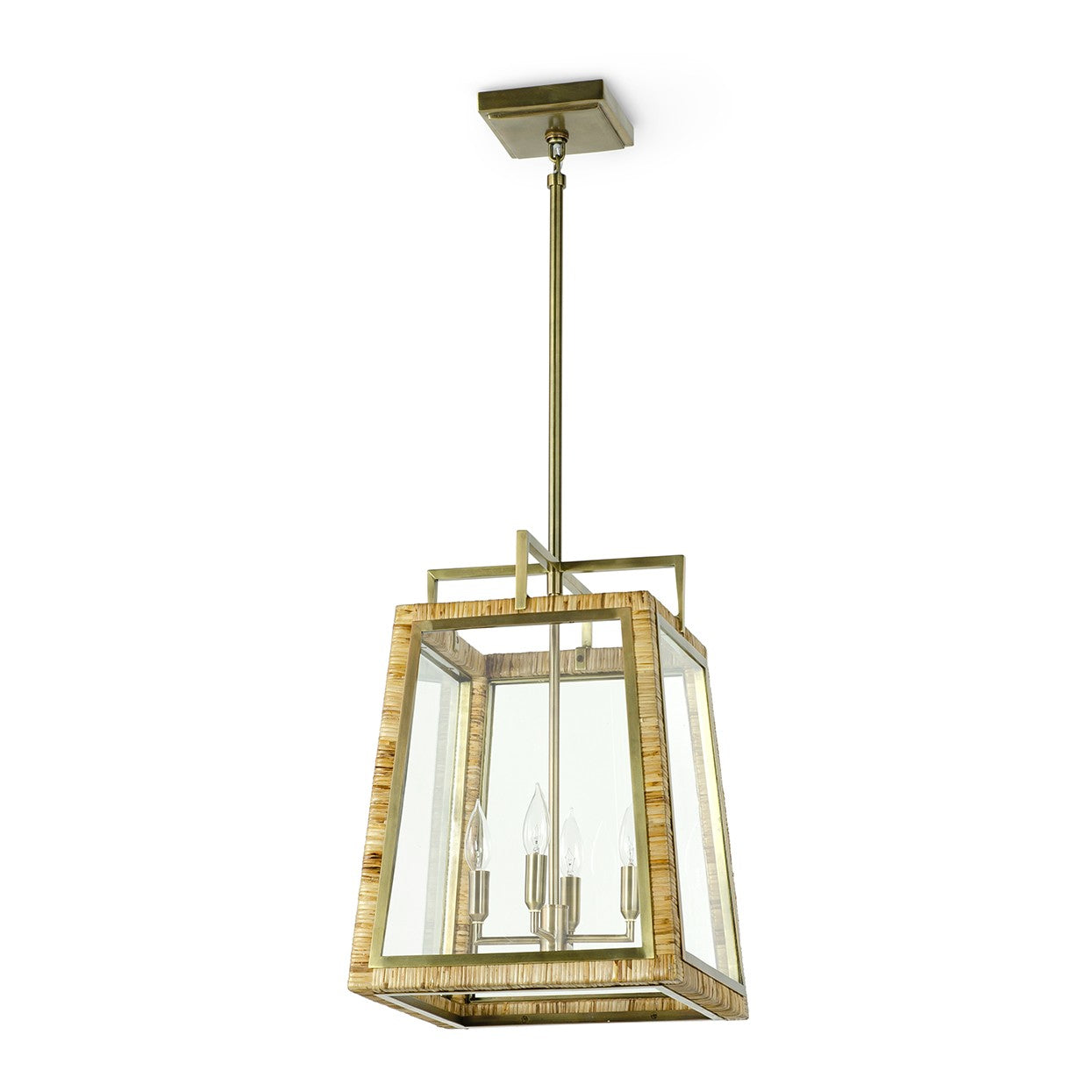 Palecek - 2924-79 - Four Light Chandelier - Watson - Brass