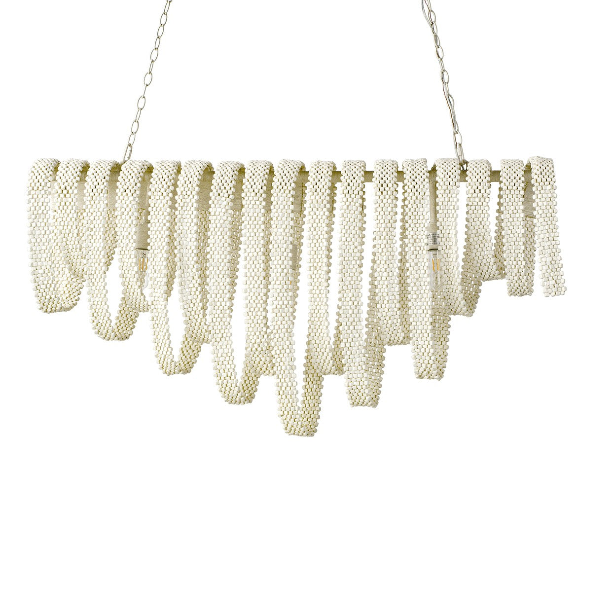 Palecek - 2945-79 - Three Light Chandelier - Raya - Cream