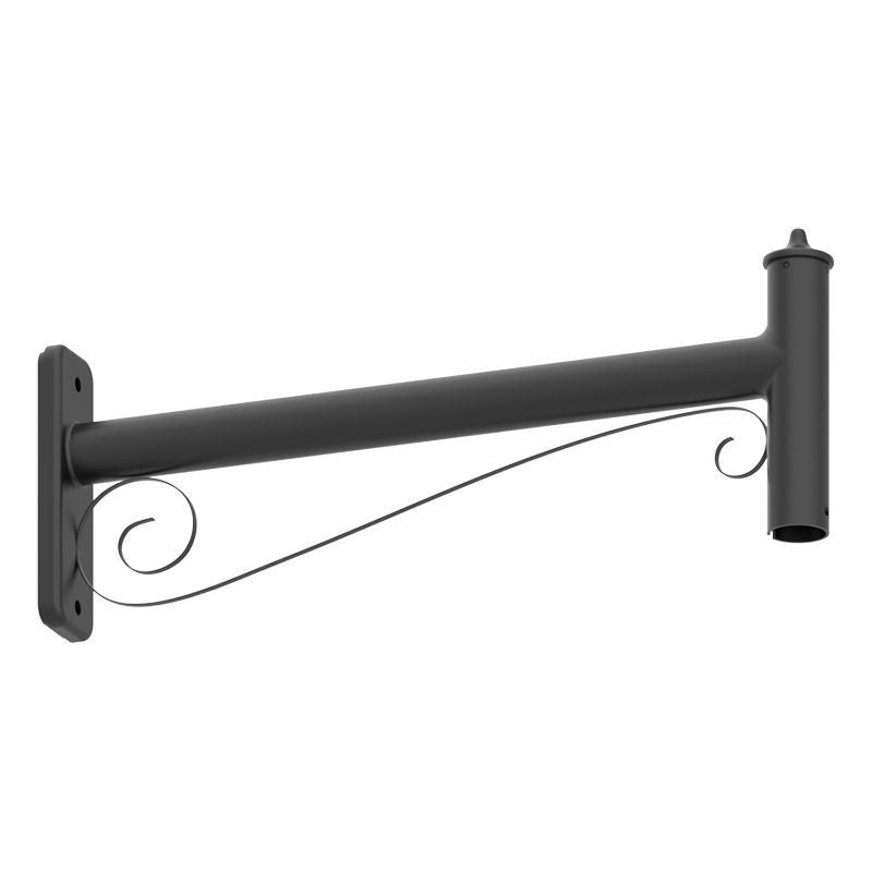 Westgate - DAB-PB-B - Decorative Straight Pole Bracket Model B - Black