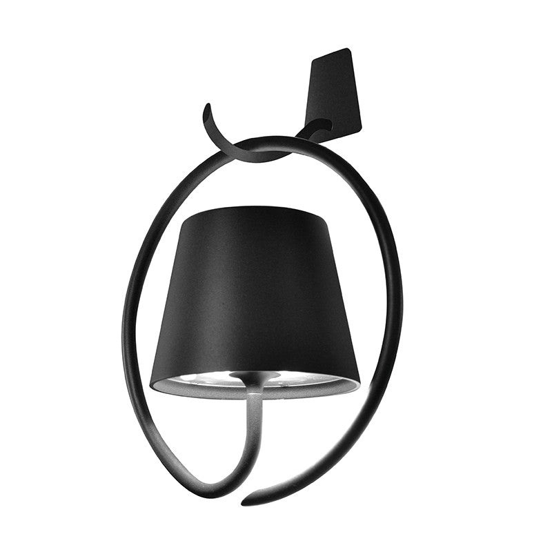 Zafferano - LD0289N4 - LED Wall Lamp - Poldina - Dark grey