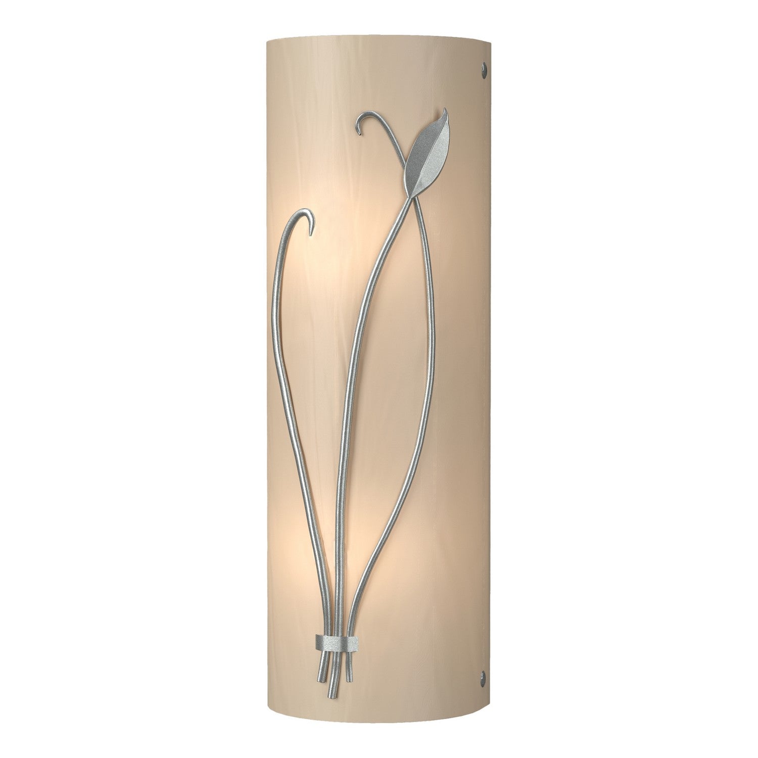 Hubbardton Forge - 205770-SKT-LFT-82-BB0410 - Forged Leaf and Stem Sconce - Leaf - Vintage Platinum