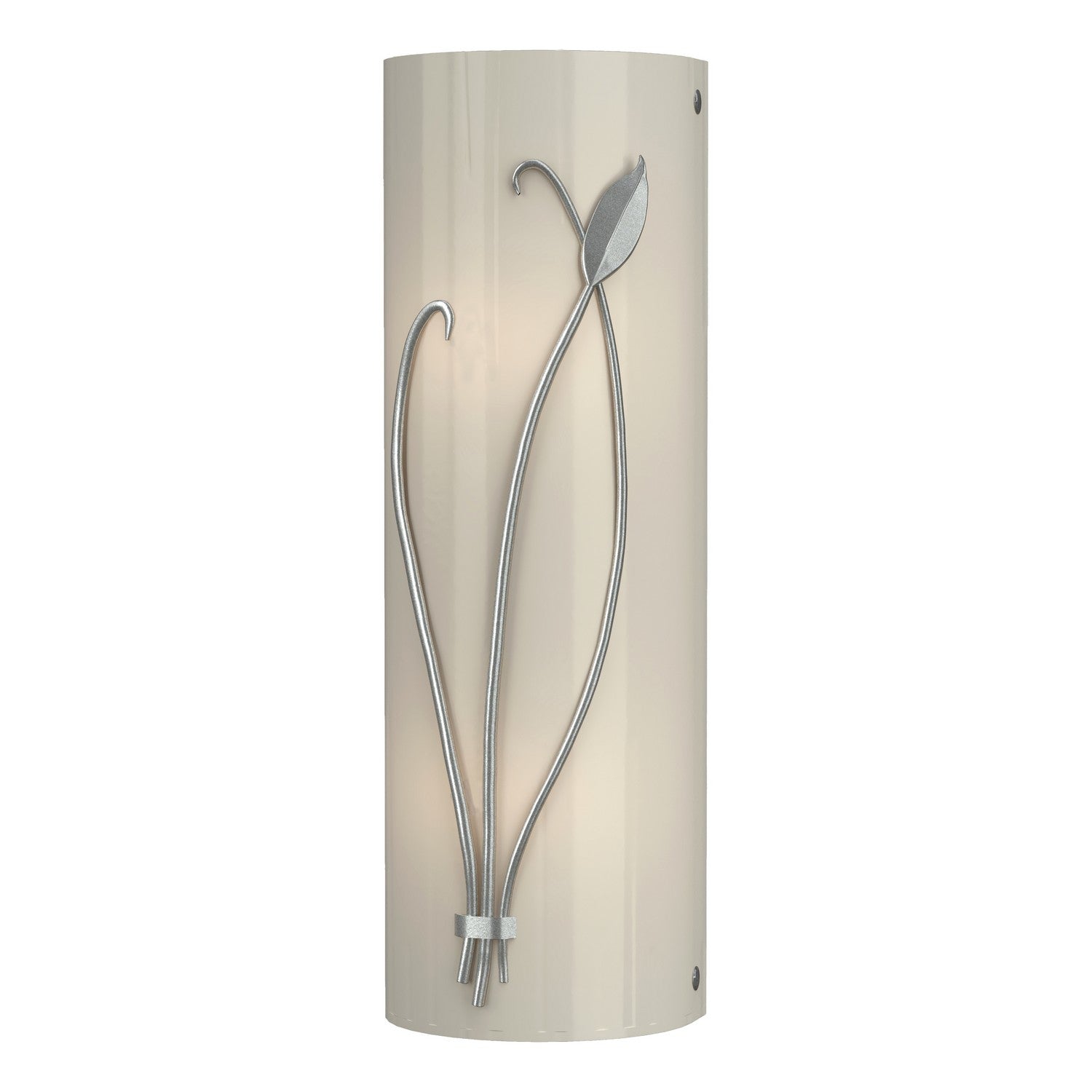 Hubbardton Forge - 205770-SKT-LFT-82-CC0410 - Forged Leaf and Stem Sconce - Leaf - Vintage Platinum