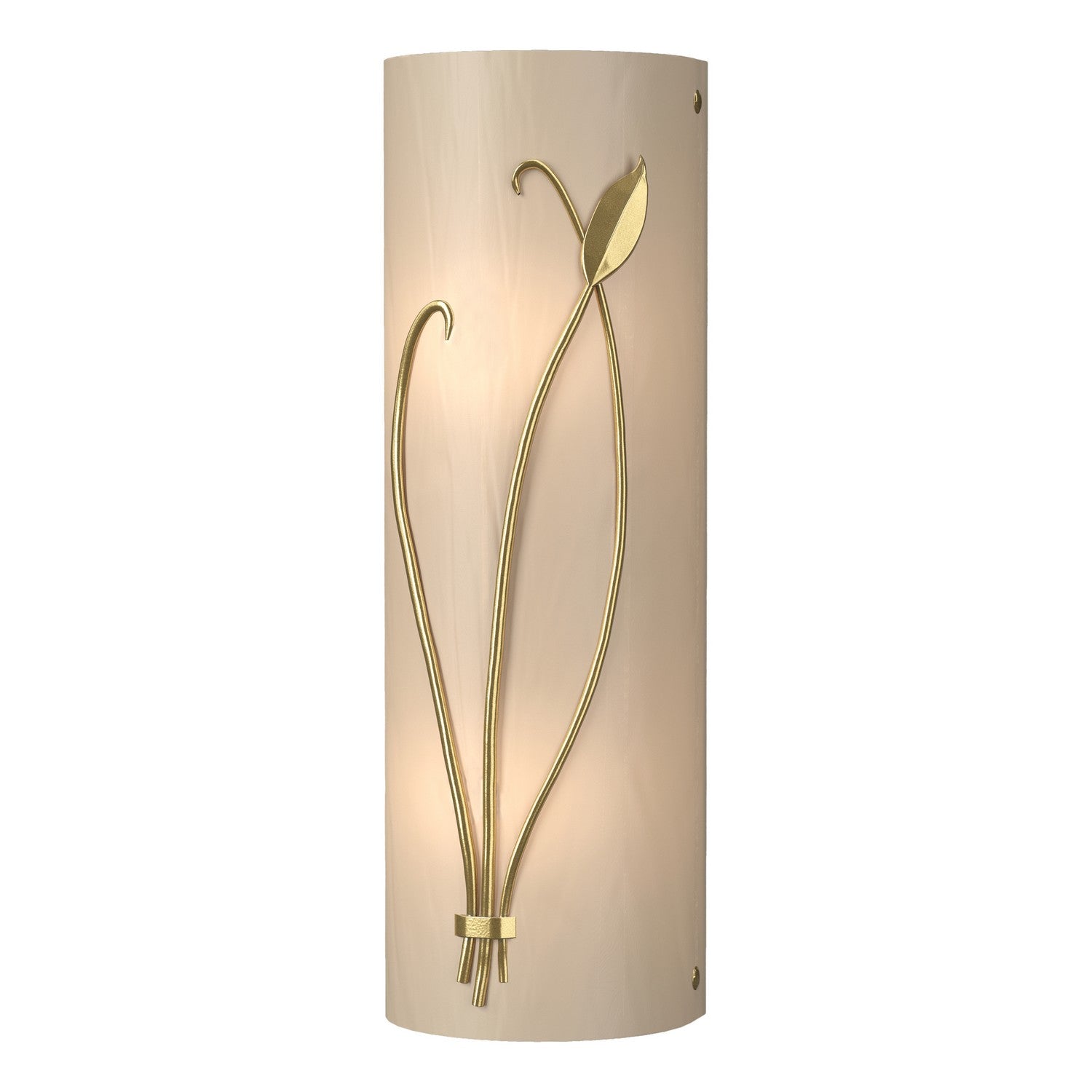 Hubbardton Forge - 205770-SKT-LFT-86-BB0410 - Two Light Wall Sconce - Leaf - Modern Brass