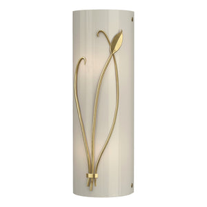 Hubbardton Forge - 205770-SKT-LFT-86-CC0410 - Two Light Wall Sconce - Leaf - Modern Brass
