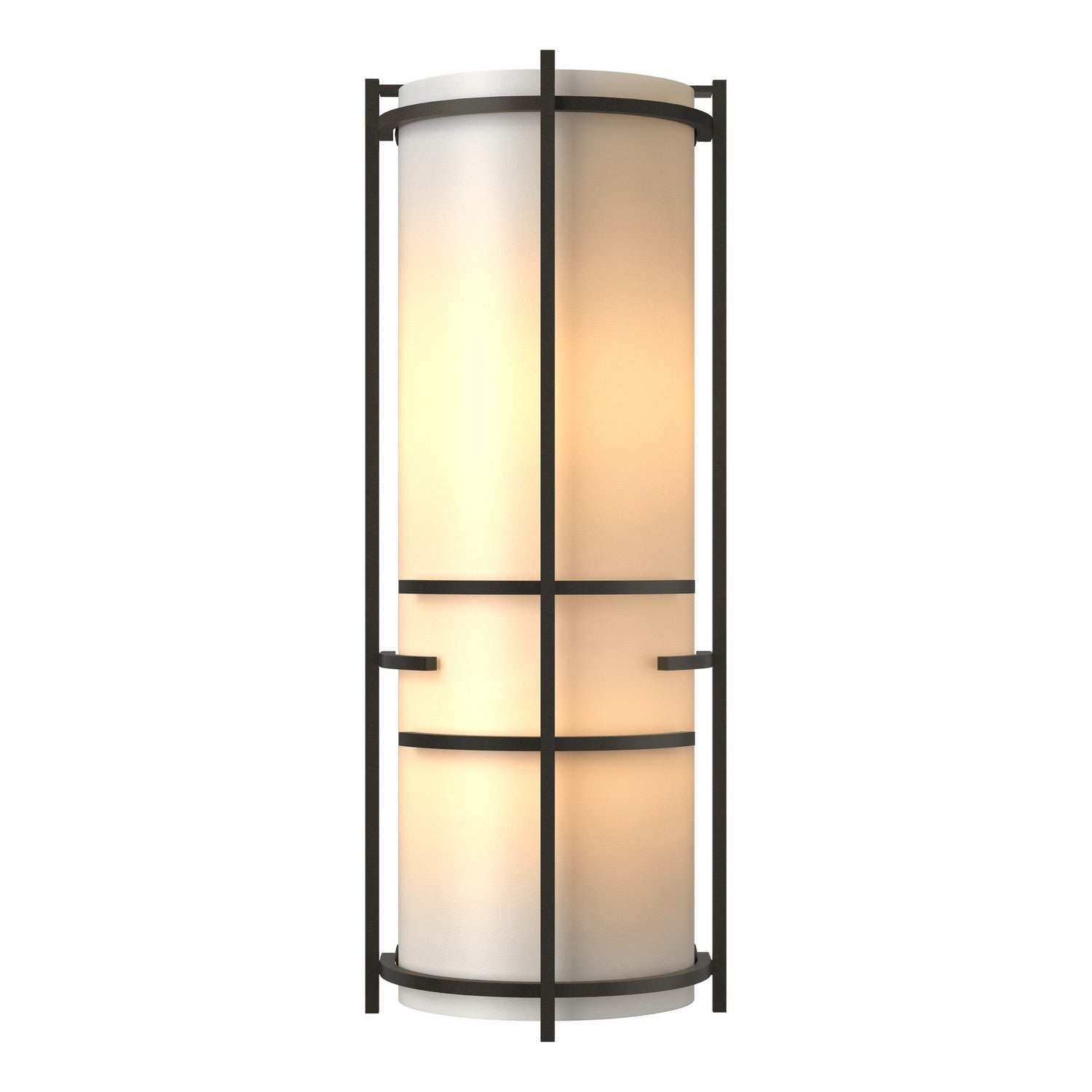 Hubbardton Forge - 205910-SKT-07-BB0412 - Extended Bars Sconce - Banded - Dark Smoke
