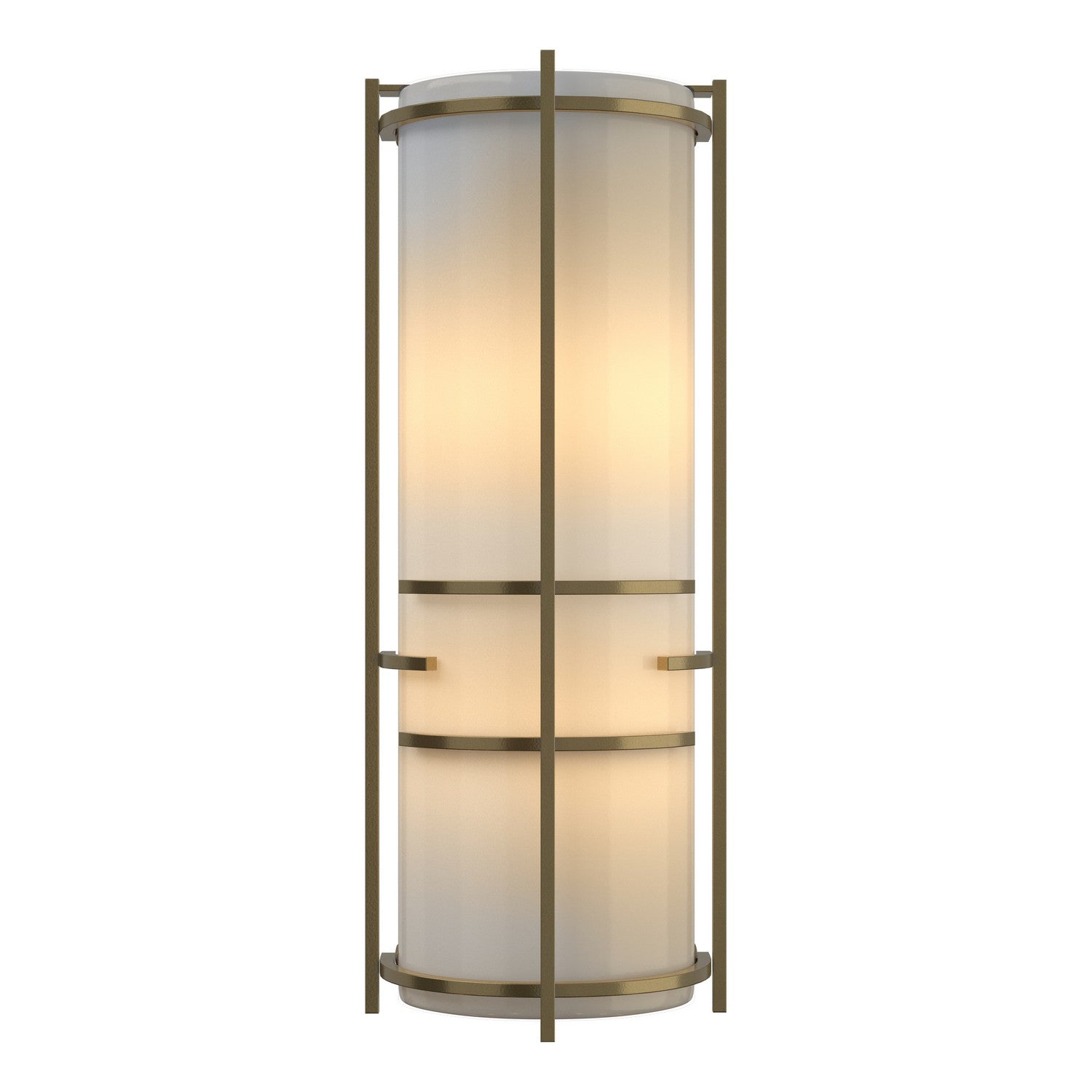 Hubbardton Forge - 205910-SKT-86-CC0412 - Extended Bars Sconce - Banded - Modern Brass