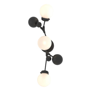 Hubbardton Forge - 206050-SKT-10-GG0629 - Three Light Wall Sconce - Sprig - Black