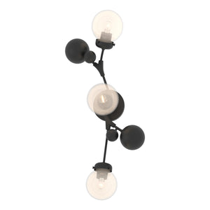 Hubbardton Forge - 206050-SKT-10-WF0629 - Three Light Wall Sconce - Sprig - Black